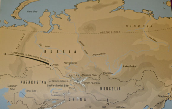 map Pazyryk Siberia