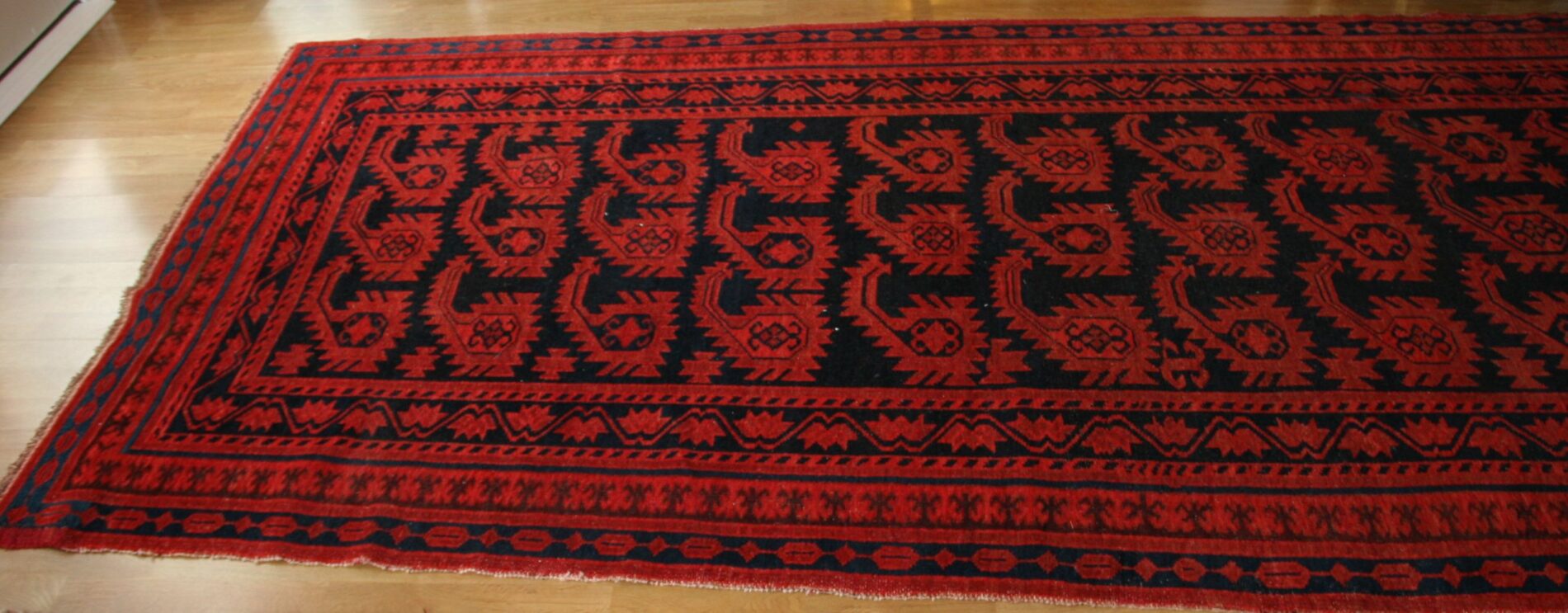 Unique Kyrgyz Rug with Botehs. © Sharon Lundahl