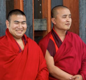 Monks in Bhutan.  © Sharon Lundahl.