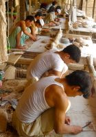 Hunza weavers Making Rugs Pakistan Vegetable Dyes Wool